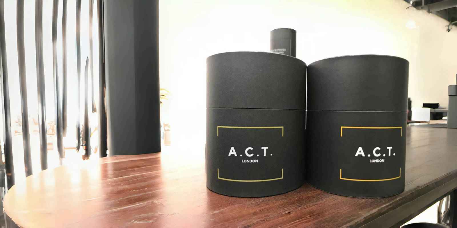 black candle paper packaging custom