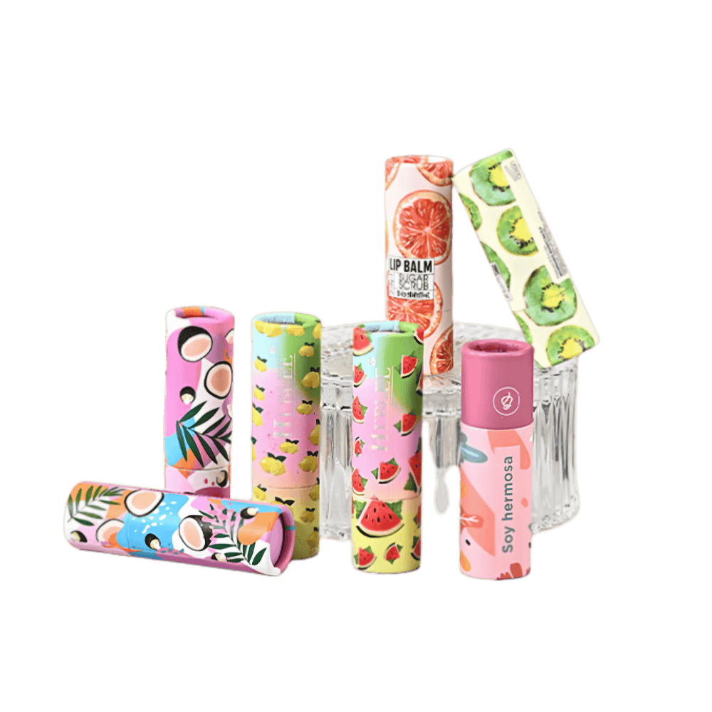 lip balm paper tube banner