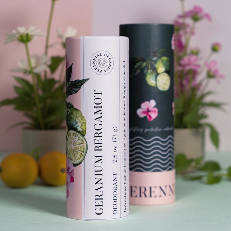 Eco-Friendly Bottom Push-up Lip Balm Paper Tube Packaging