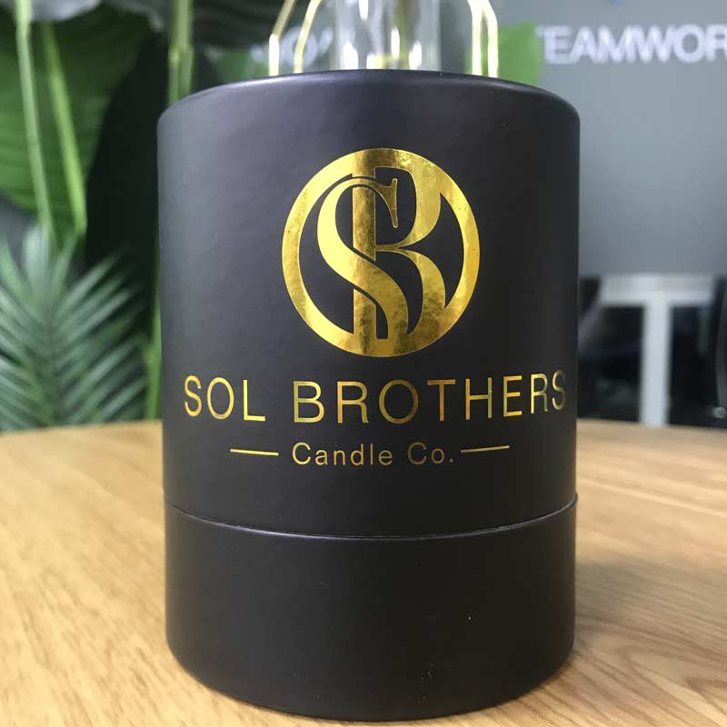black candle paper tube packaging