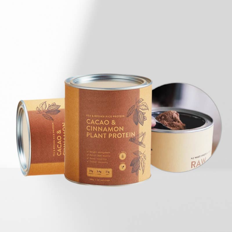 protein paper cans airtight sealed