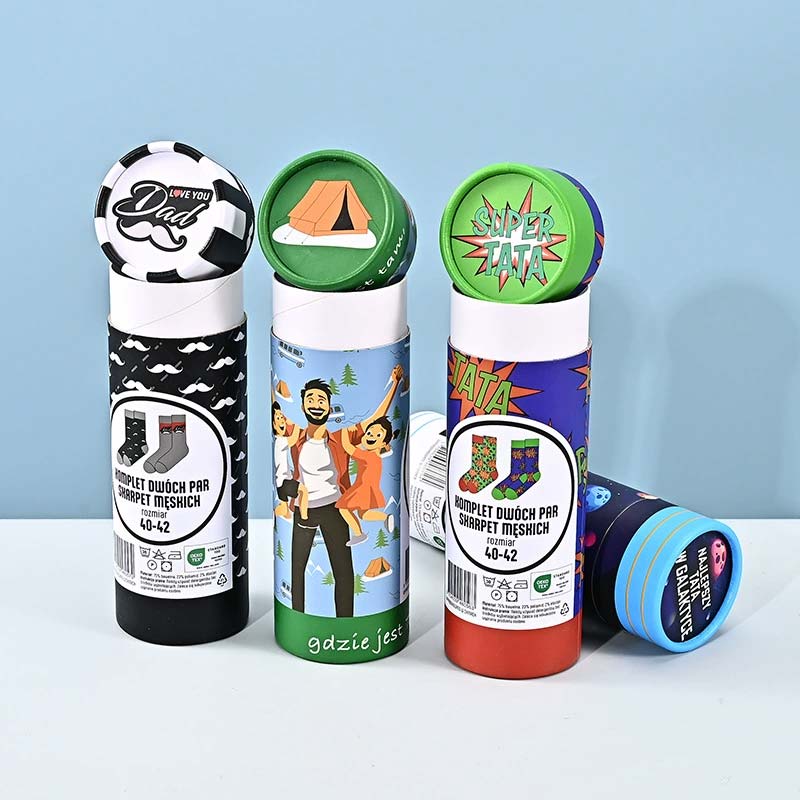 socks paper tube packaging