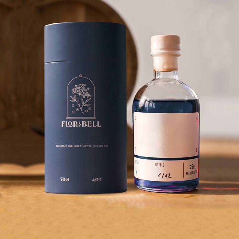 Wine premium paper tube container