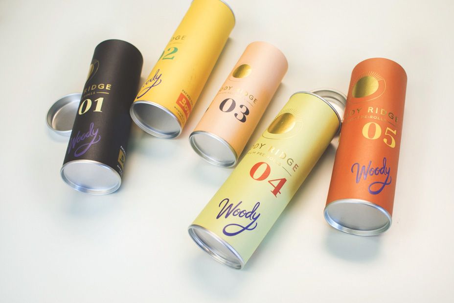 paper tube with metal lid