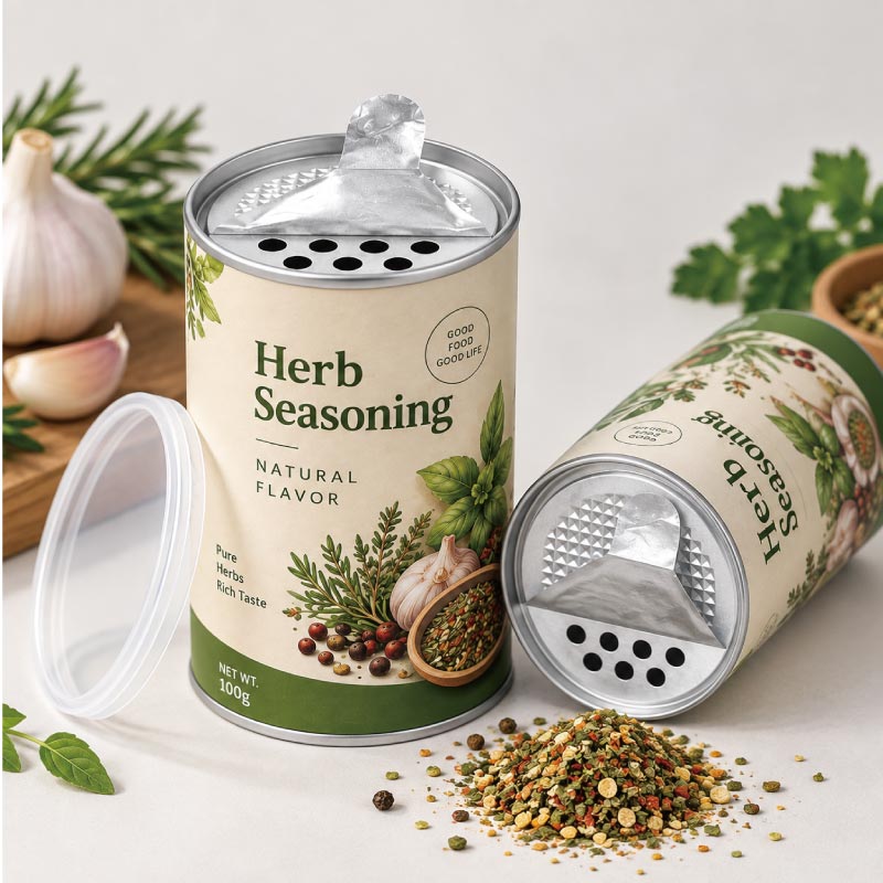 seasoning paper canister