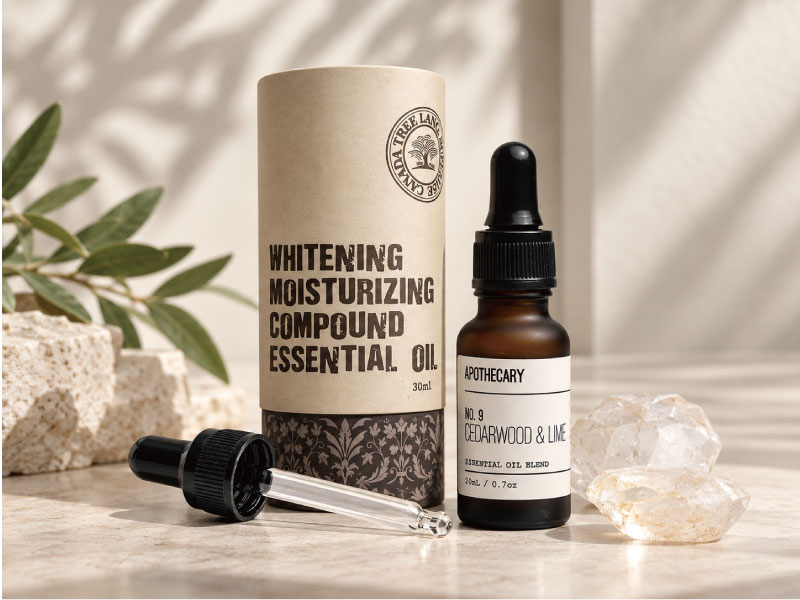 skincare bottle paper tube