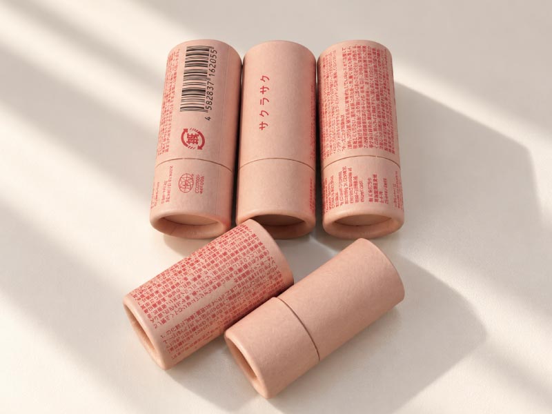 kraft paper tube lip balm